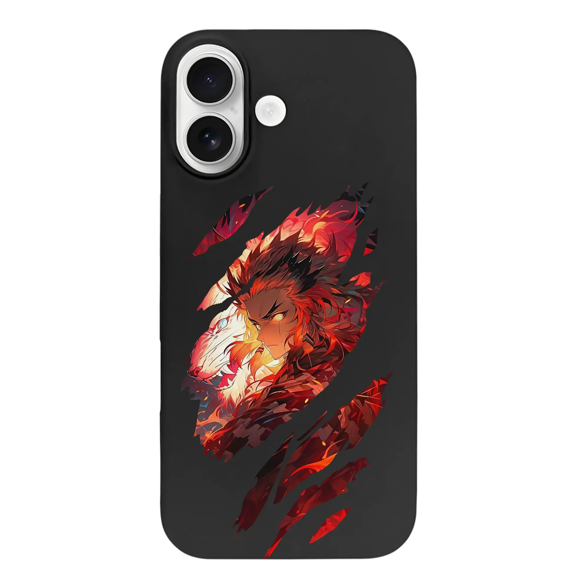 鬼滅の刃 グッズ,煉獄 杏寿郎 - iPhone 17 シリーズ シリコンケース 薄型 耐衝撃 指紋防止 ソフトタッチカバー 精密フィット 傷防止 保護ケース iPhone 17/17 Air/17 Pro/17 Pro Max 対応